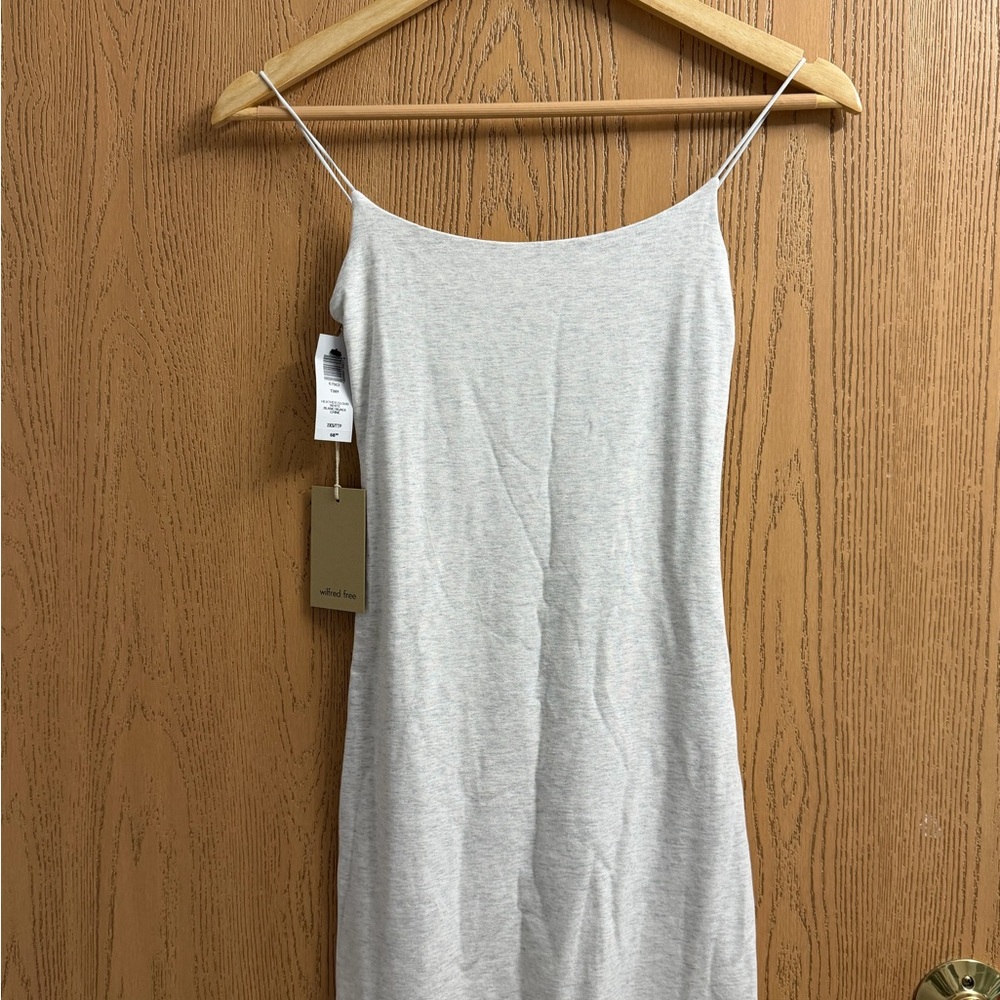 Aritzia Light Gray Slip Dress